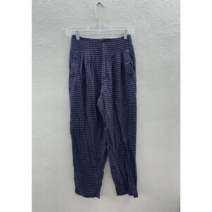 Womens Cambridge Dry Goods Pants Size 6 Purple Black Plaid